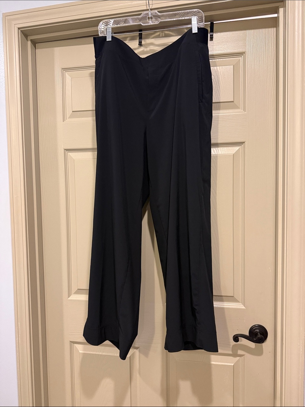 Athleta Black Wide Leg Trousers